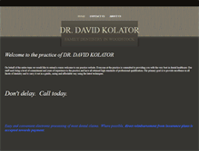 Tablet Screenshot of kolatordentistry.com